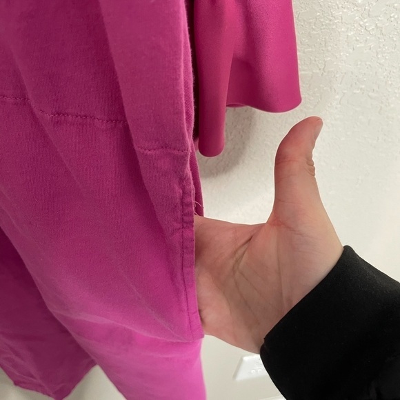 NATORI Pink Ruffle Satin Robe Small - Picture 4 of 8